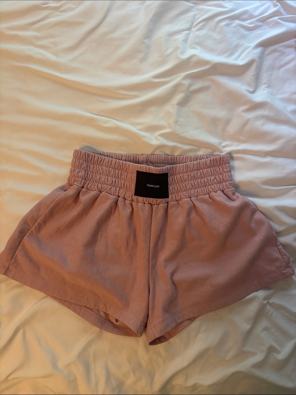 TALENTLESS Blush Pink Women's Athletic Shorts